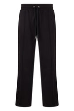 Black Straight Drawstring Trousers 1