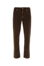 Dark Brown Corduroy Jeans 1