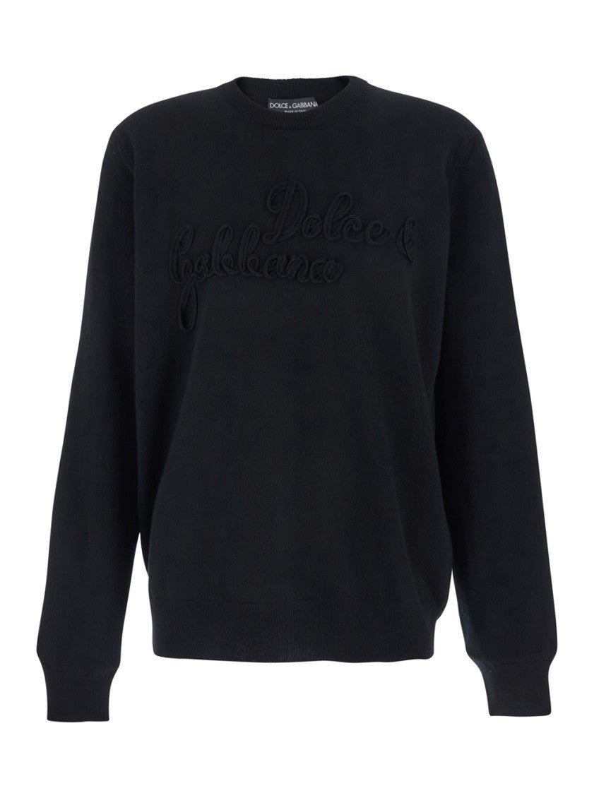 Black Crew Neck Sweater 1
