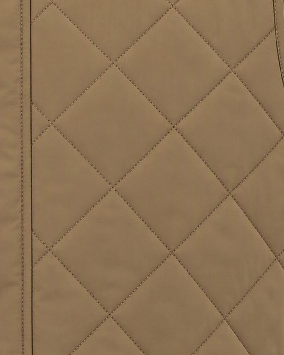 Brown Mock Collar Jacket 3