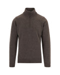 Brown Mock Collar Sweater 1