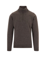 Brown Mock Collar Sweater 1