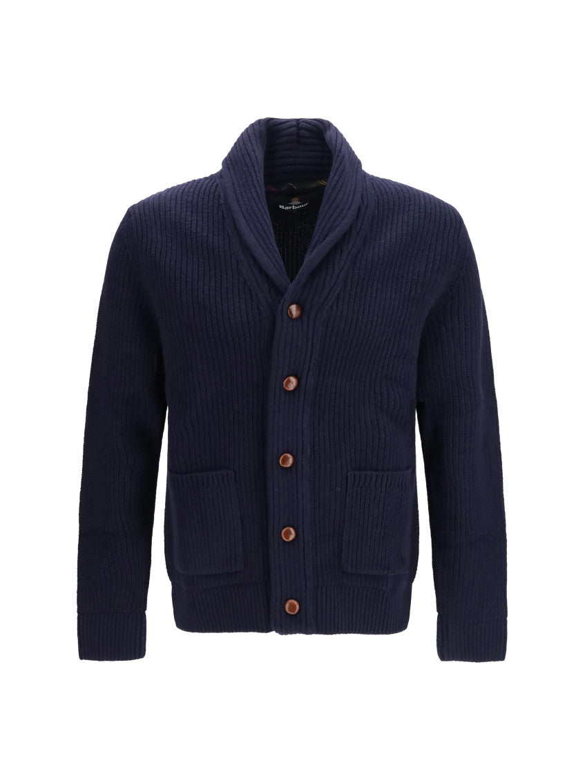 Navy Blue Knitted Cardigan 1