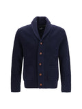 Navy Blue Knitted Cardigan 1