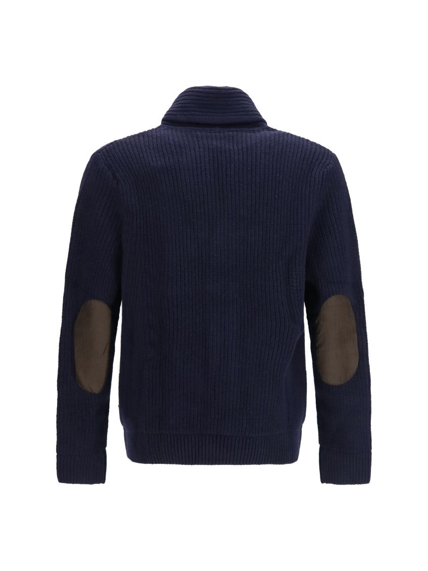 Navy Blue Knitted Cardigan 2
