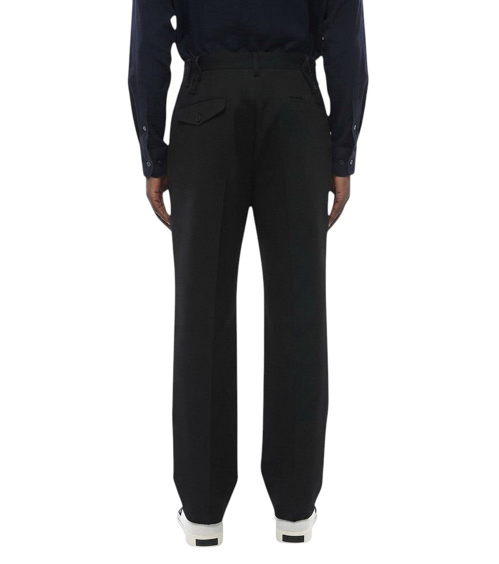 Black Relaxed Pleated Pants 2