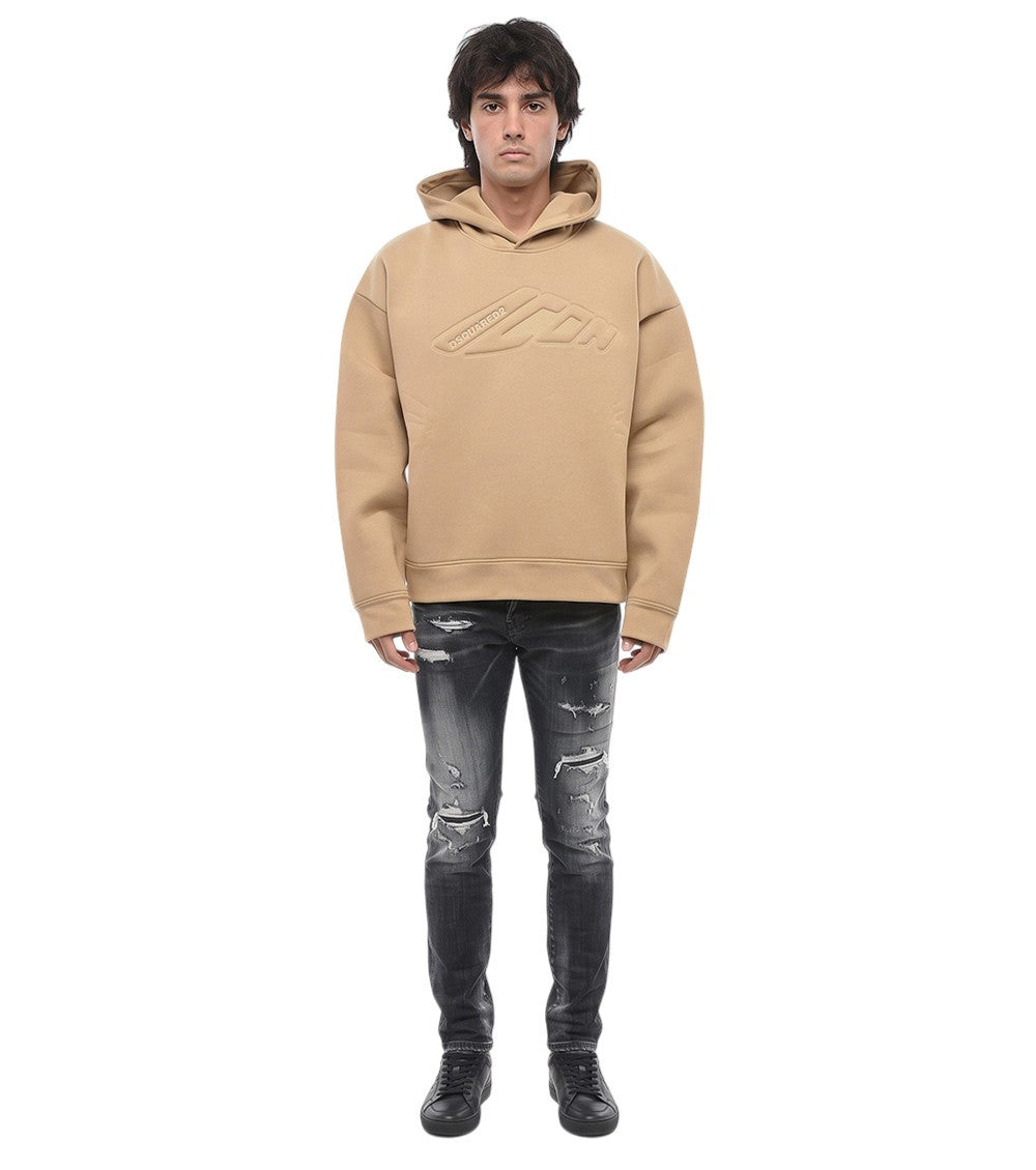 Light Brown Logo Hoodie 1
