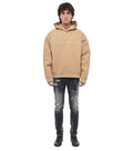 Light Brown Logo Hoodie 1