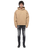 Light Brown Logo Hoodie 1