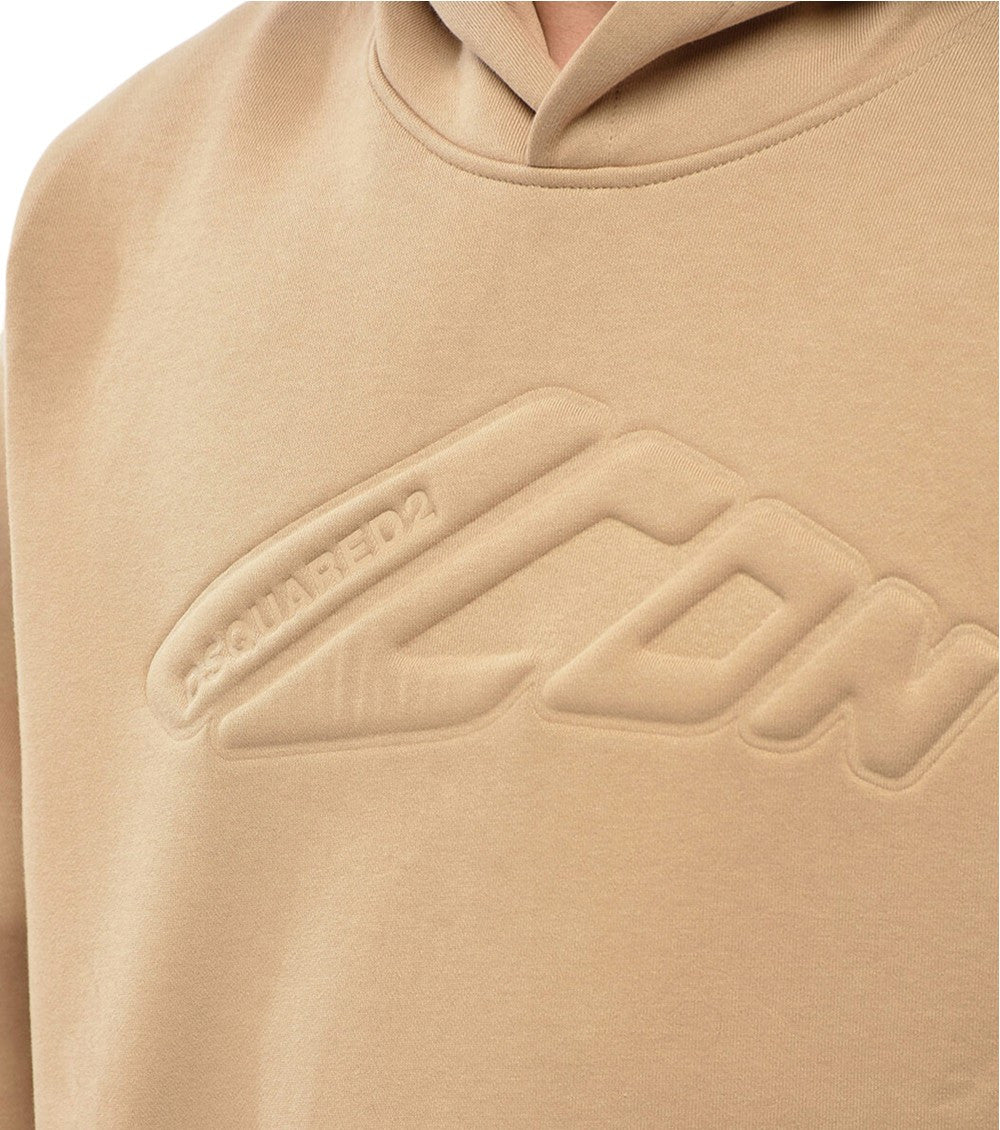 Light Brown Logo Hoodie 3