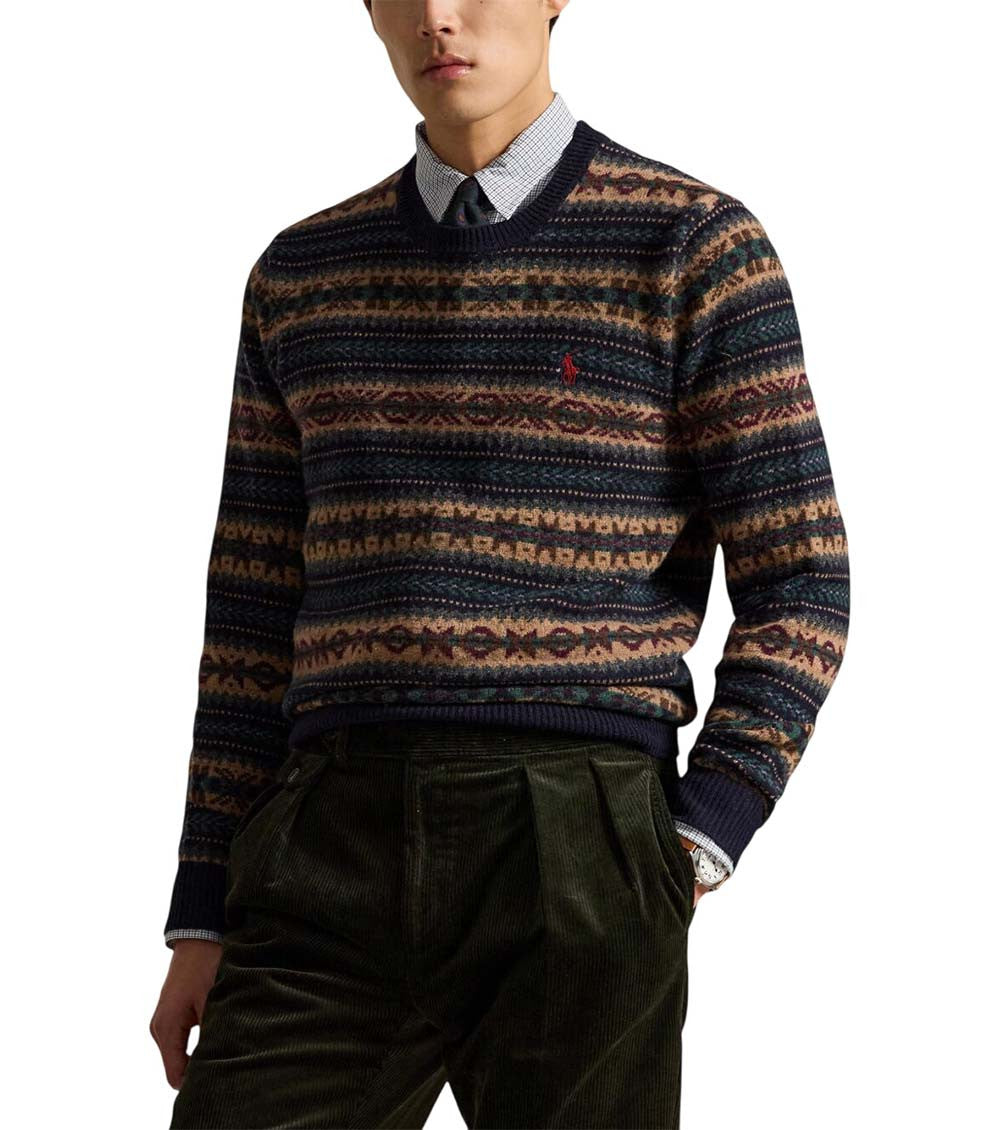 Blue Crew Neck Sweater 1