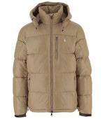 Beige Hooded Down Jacket 1