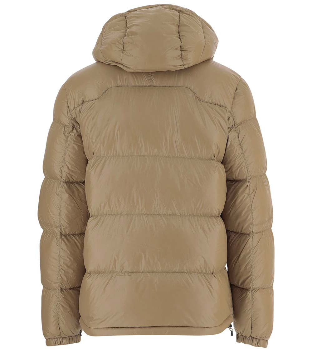 Beige Hooded Down Jacket 2