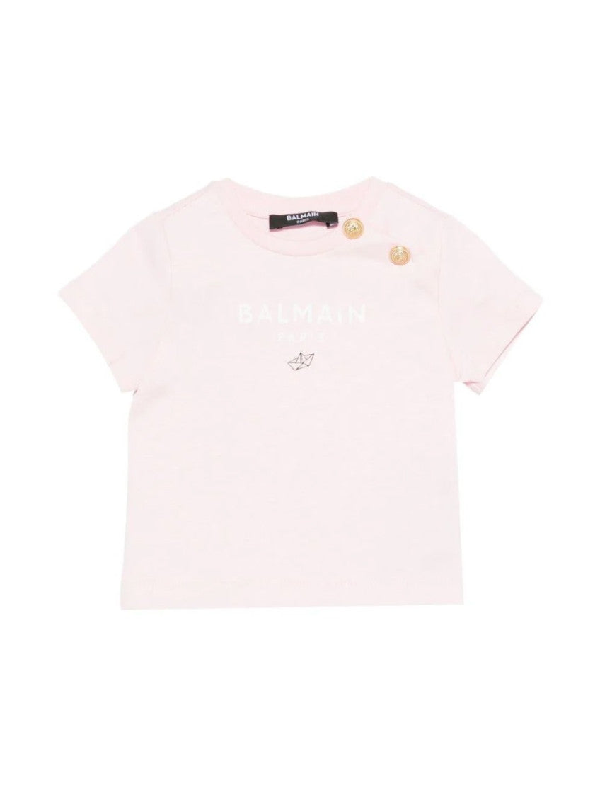 Baby Girls Pink Logo T-Shirt 1