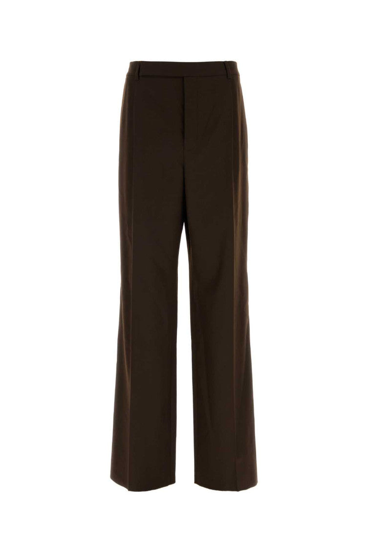 Dark Brown Tailored Trousers 1