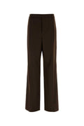 Dark Brown Tailored Trousers 1