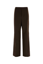 Dark Brown Tailored Trousers 1