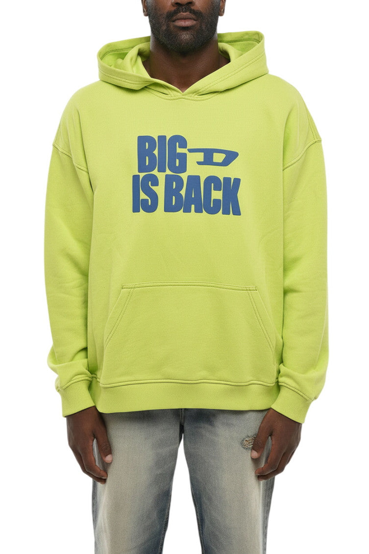 Yellow Relaxed Logo Hoodie 1