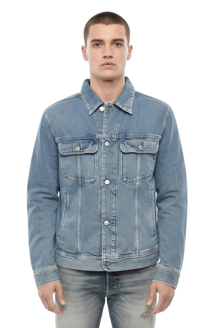 Blue Regular Denim Jacket 1