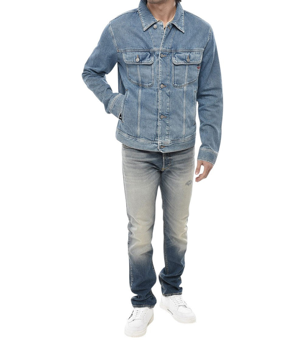 Blue Regular Denim Jacket 3