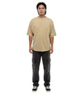 Beige Crew Neck T-Shirt 1