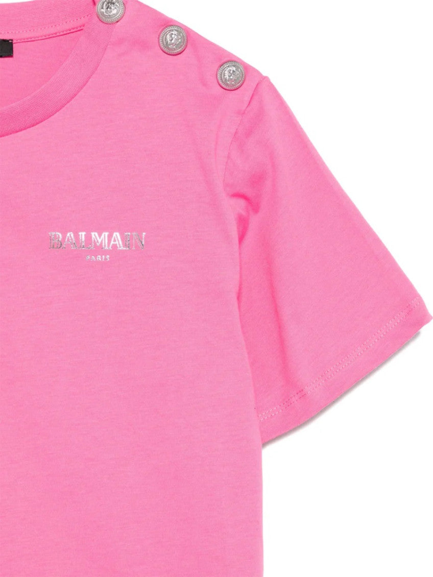 Kids Pink Logo T-Shirt 3