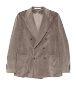 Grey Peaked Lapel Blazer 1