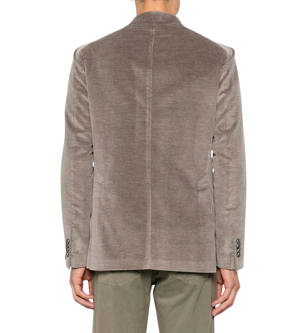 Grey Peaked Lapel Blazer 3