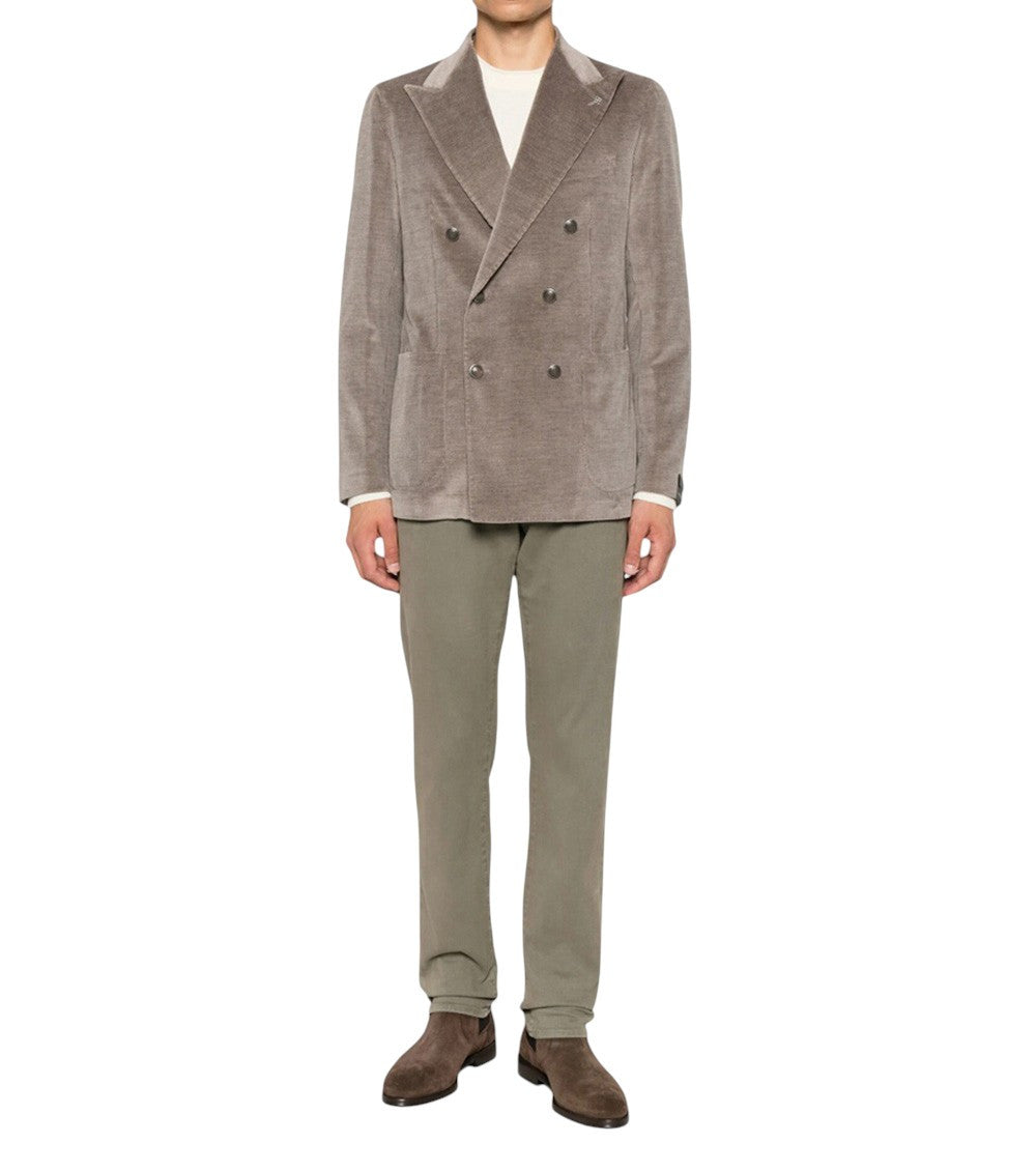 Grey Peaked Lapel Blazer 4