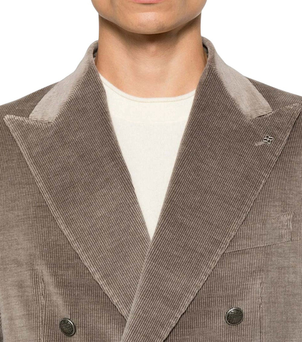 Grey Peaked Lapel Blazer 5