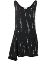 Black sabl satin dress 1