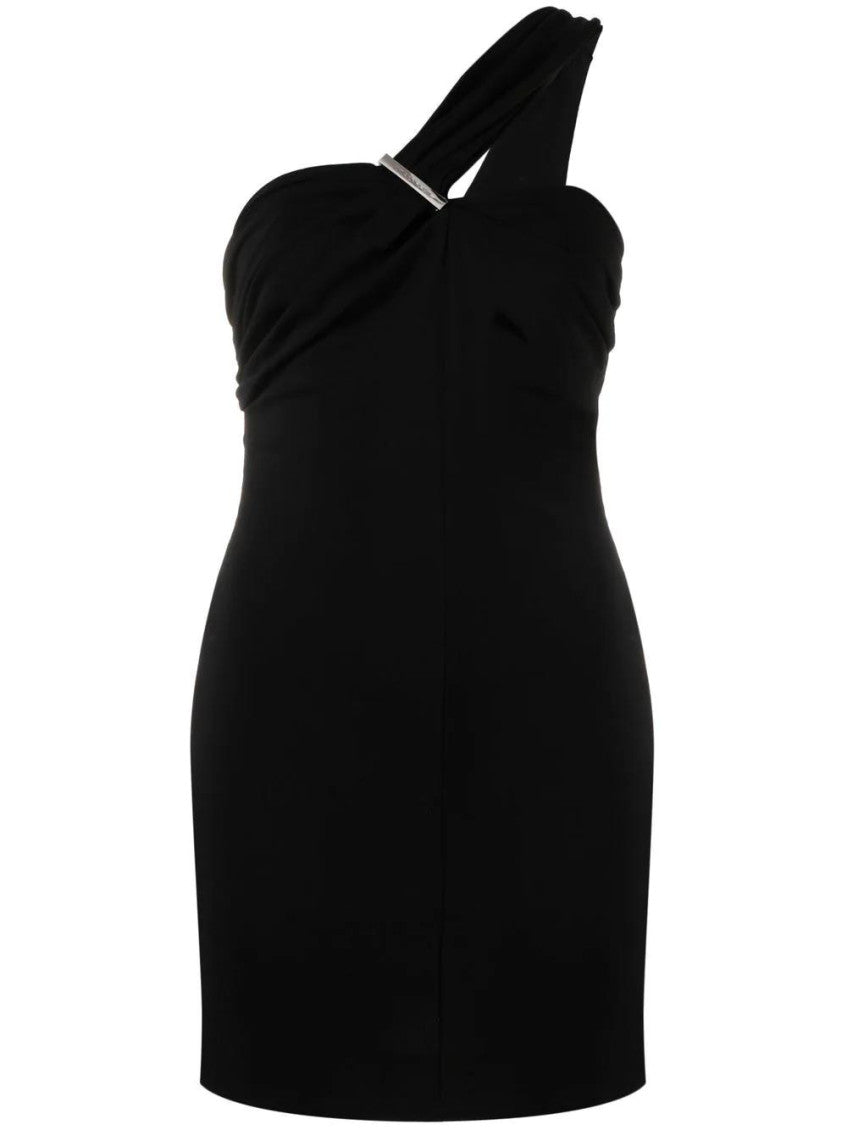 Black One-shoulder Minidress 1