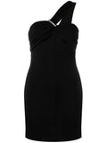 Black One-shoulder Minidress 1