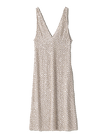Grey embroidered chiffon dress 1