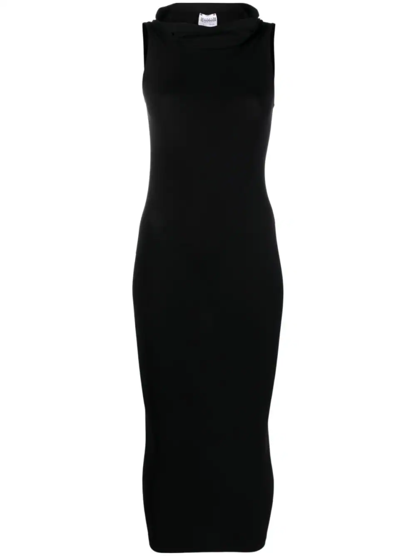 Black Fatal Cut Out Midi Dress 1
