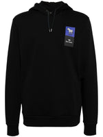 Black Logo Patch Hoodie 1