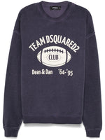 Blue Graphic Logo Print Sweatshirt 1