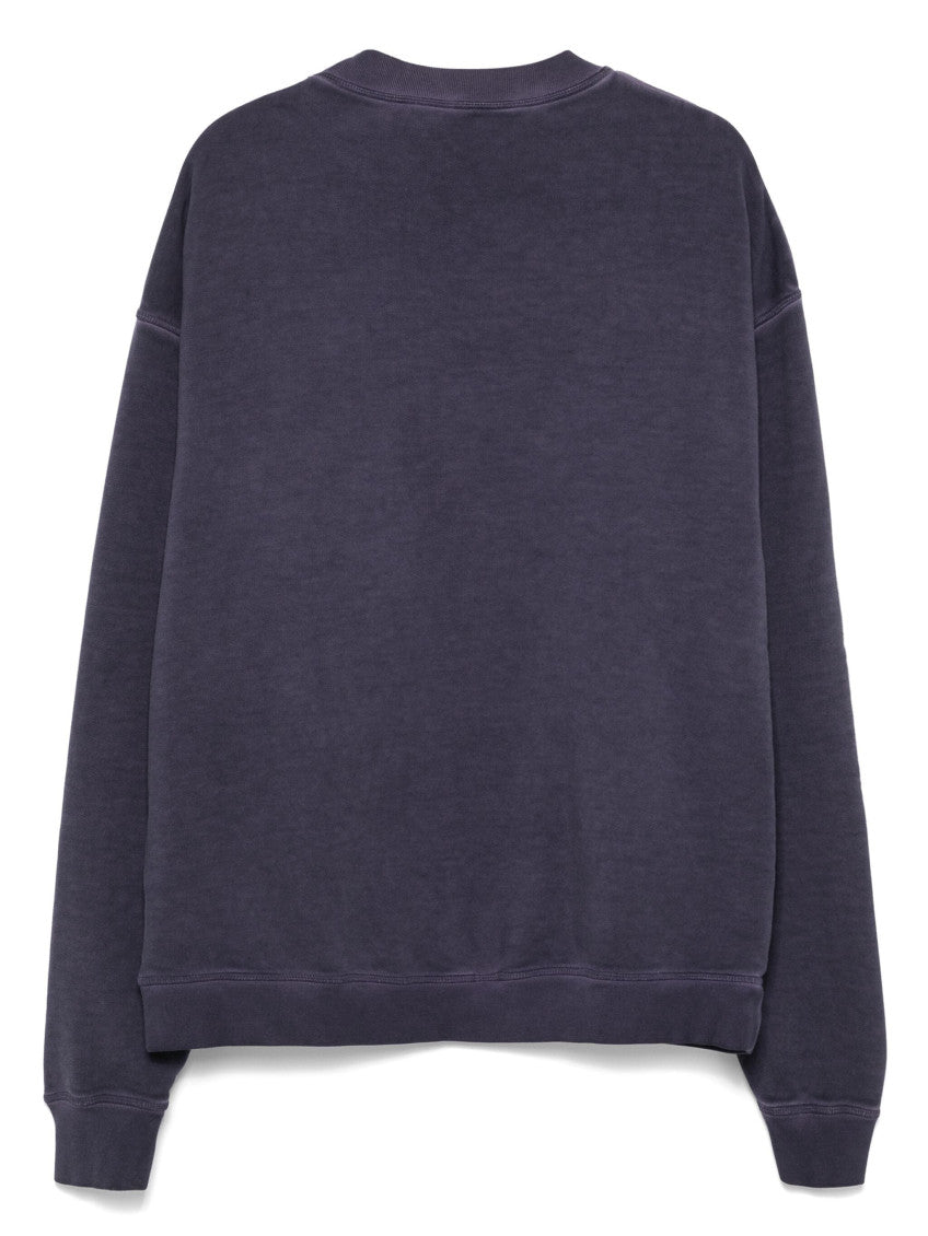 Blue Graphic Logo Print Sweatshirt 2
