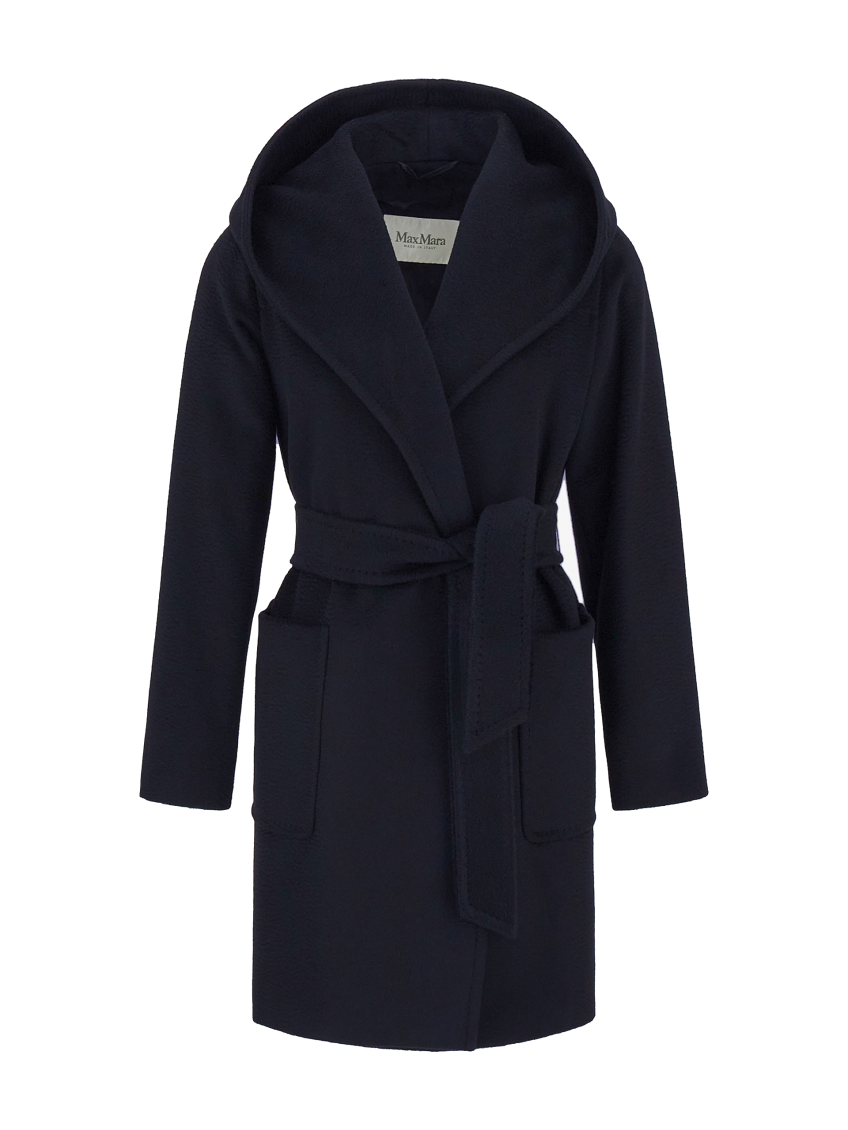Navy Blue Rialto Wool Robe Coat 1