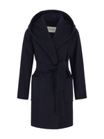 Navy Blue Rialto Wool Robe Coat 1