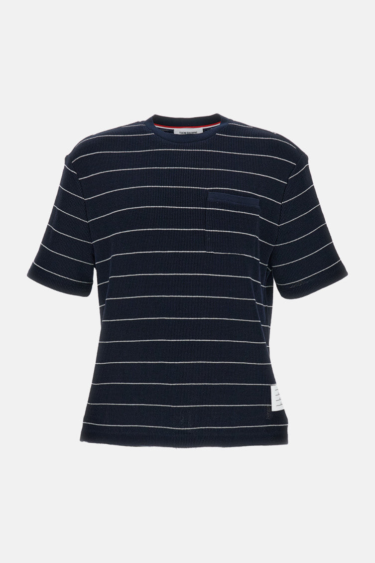 Dark Blue Striped T-Shirt 1