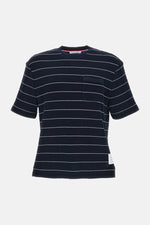 Dark Blue Striped T-Shirt 1