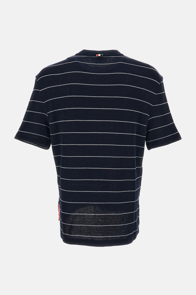 Dark Blue Striped T-Shirt 2