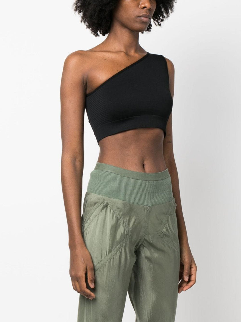 Black Black One-shoulder Cropped Top 5