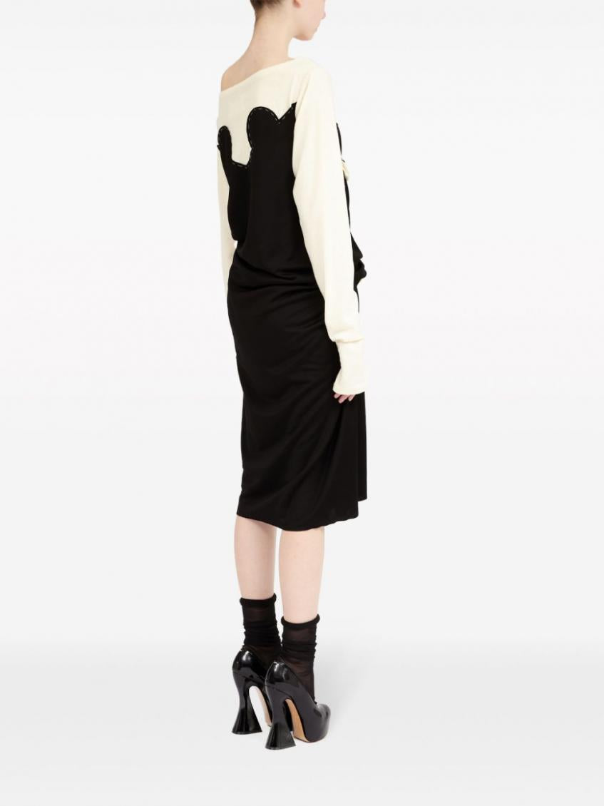 Black Ruched Midi Dress 3