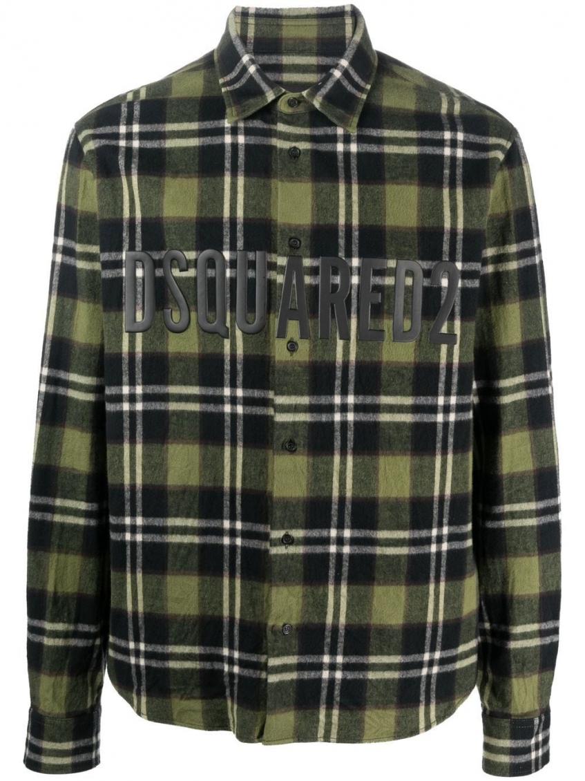 Green Plaid-print Check Shirt 2