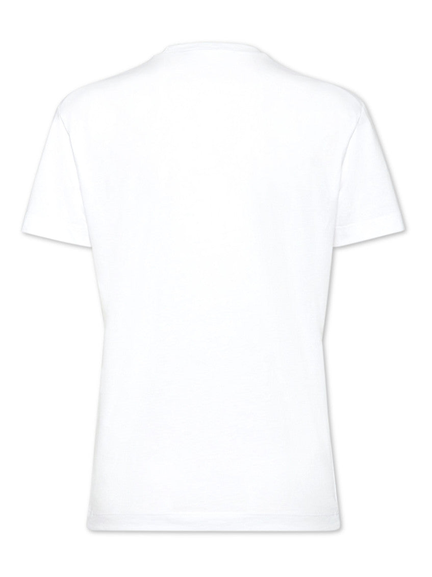 White D2 logo-print t-shirt 2
