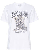 White Front Logo Print T-shirt 1