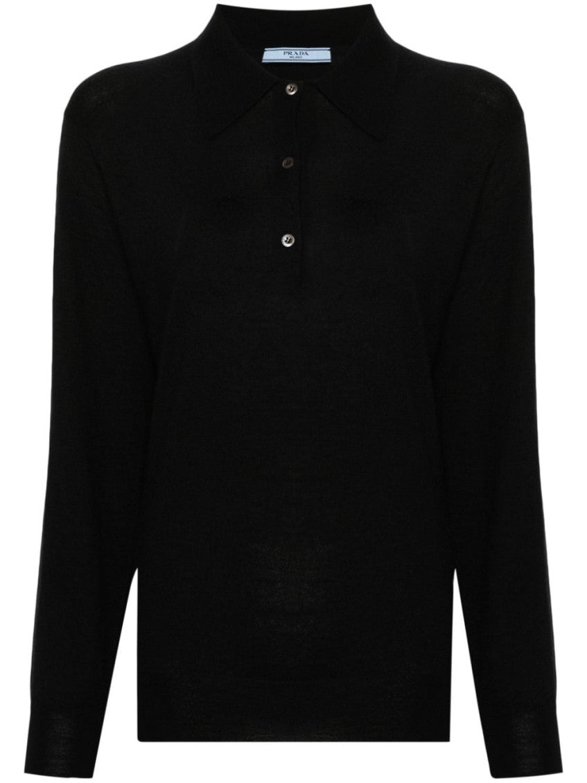 Black Full Sleeves Polo Shirt 1