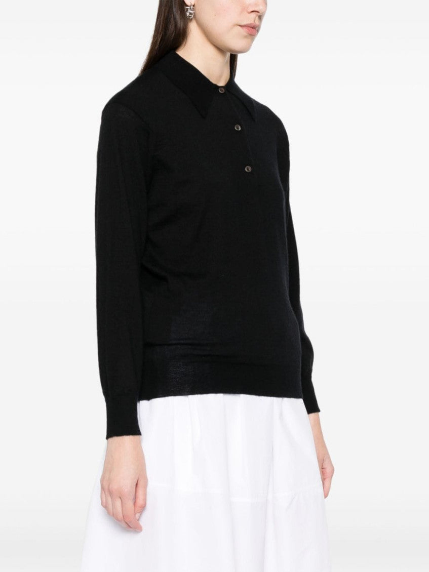 Black Full Sleeves Polo Shirt 4
